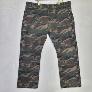 Noiz Men's Camo Jeans Denim Size 44 Fishin Outdoor Hunting Camping Fits 43x30.5